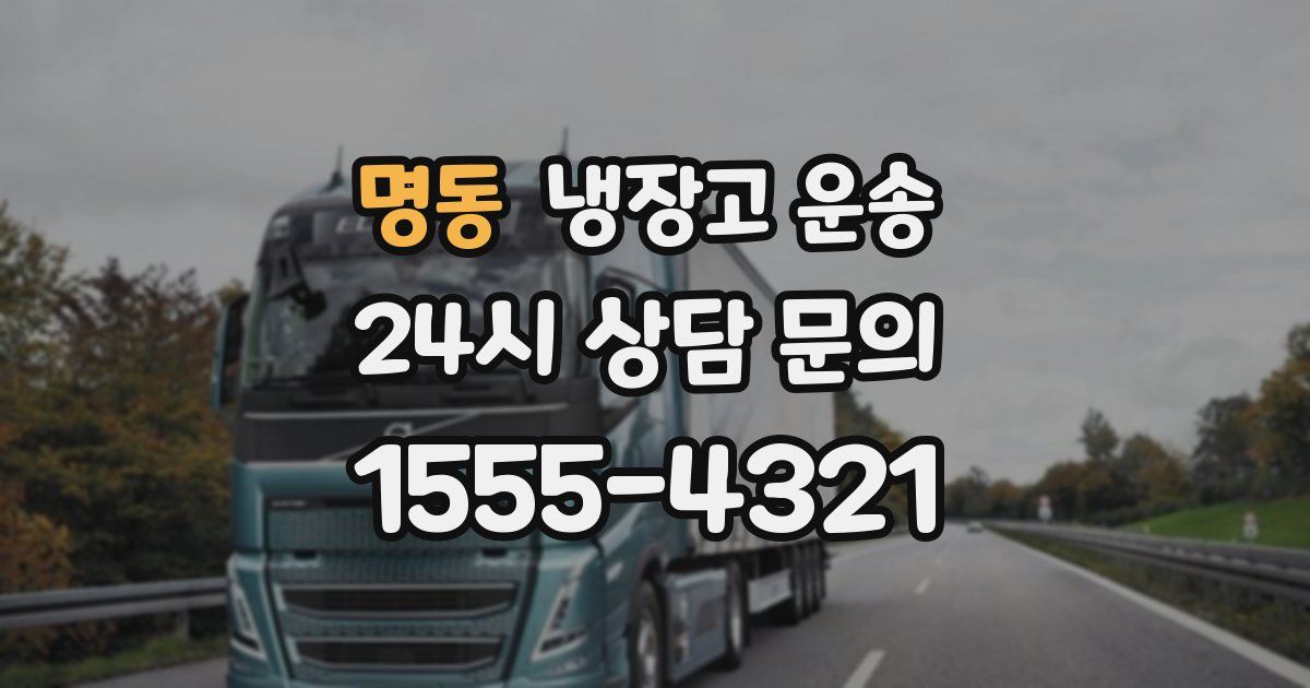명동 냉장고 운송
