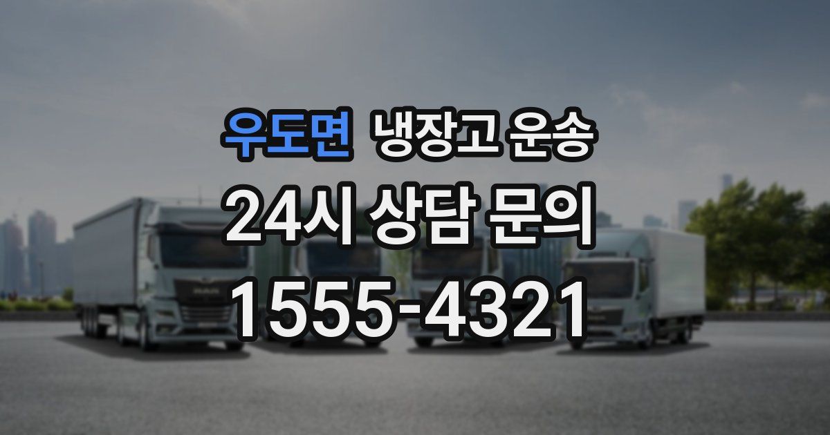 우도면 냉장고 운송