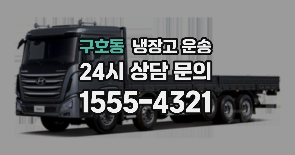 구호동 냉장고 운송