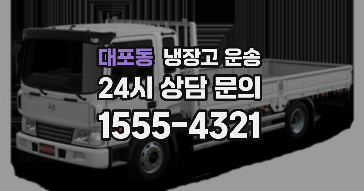 대포동 냉장고 운송