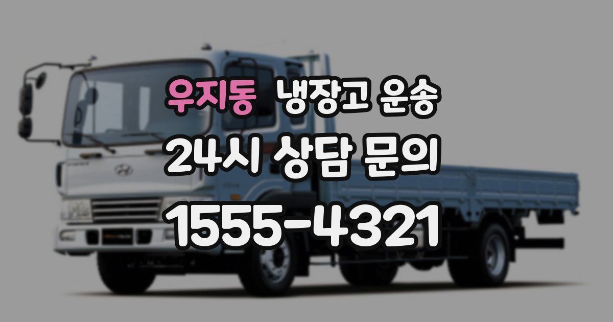 우지동 냉장고 운송
