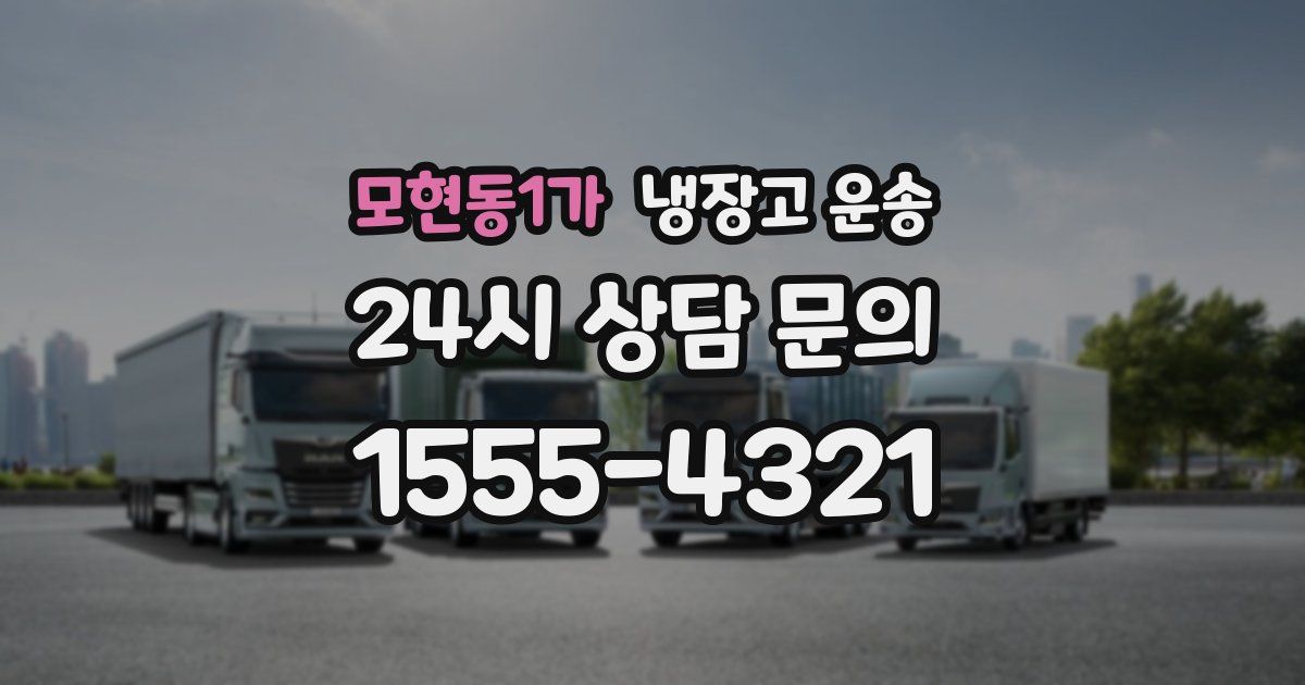 모현동1가 냉장고 운송
