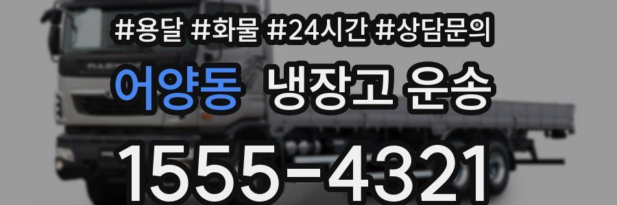 어양동 냉장고 운송