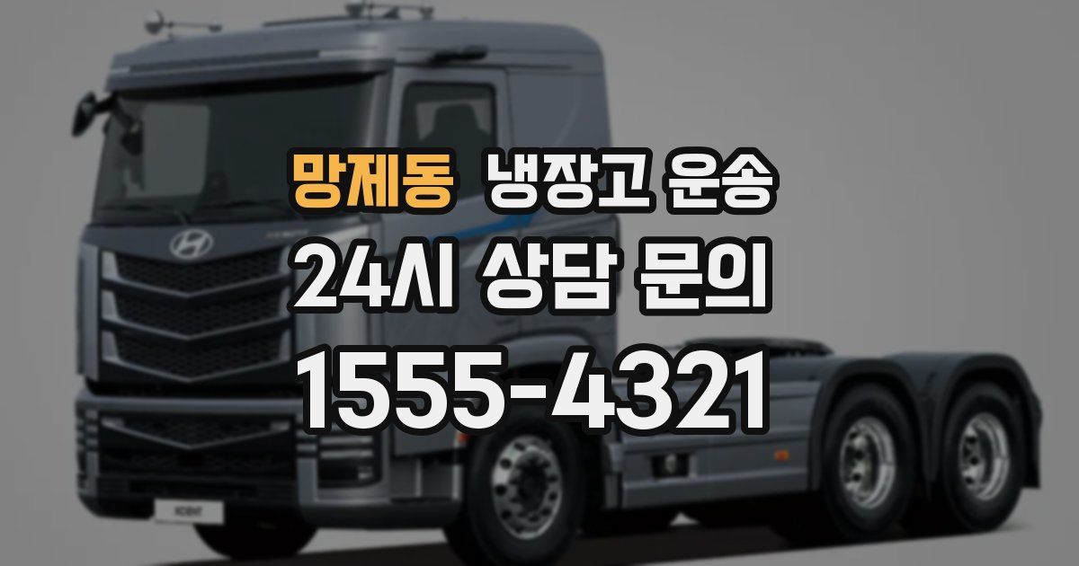 망제동 냉장고 운송