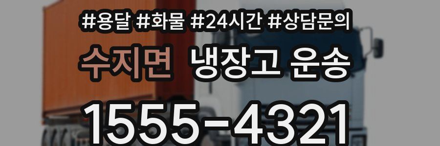 수지면 냉장고 운송