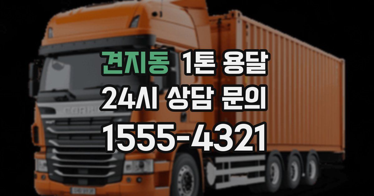견지동 1톤 용달