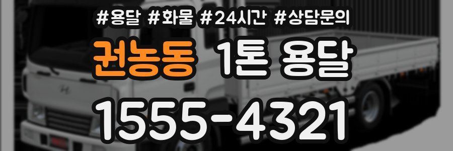 권농동 1톤 용달