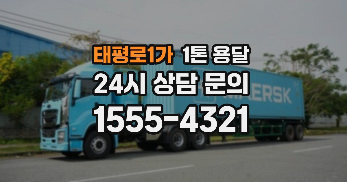 태평로1가 1톤 용달
