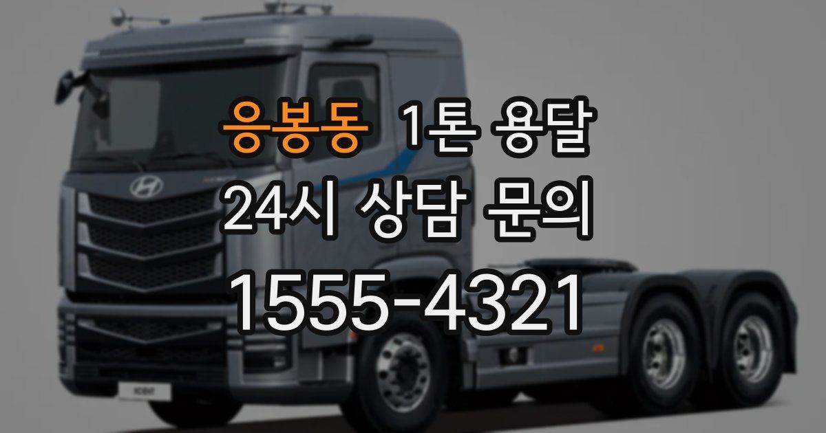 응봉동 1톤 용달