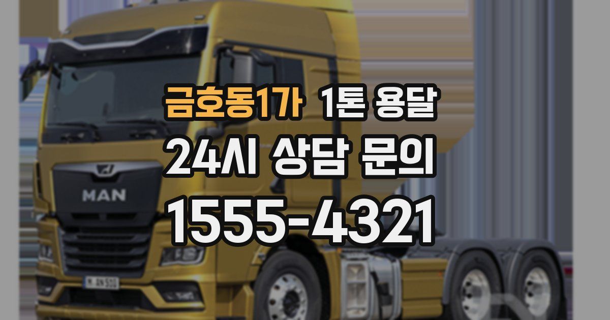 금호동1가 1톤 용달