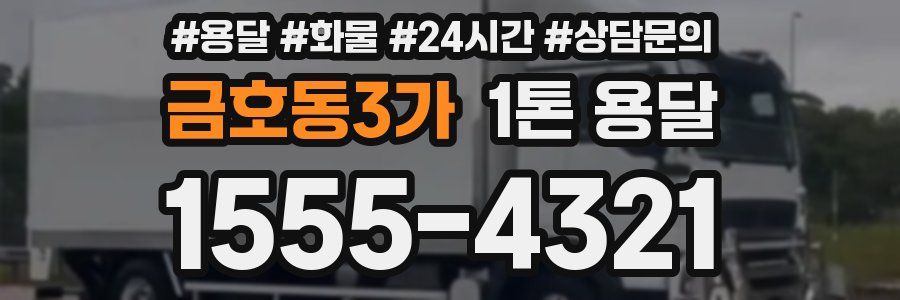 금호동3가 1톤 용달