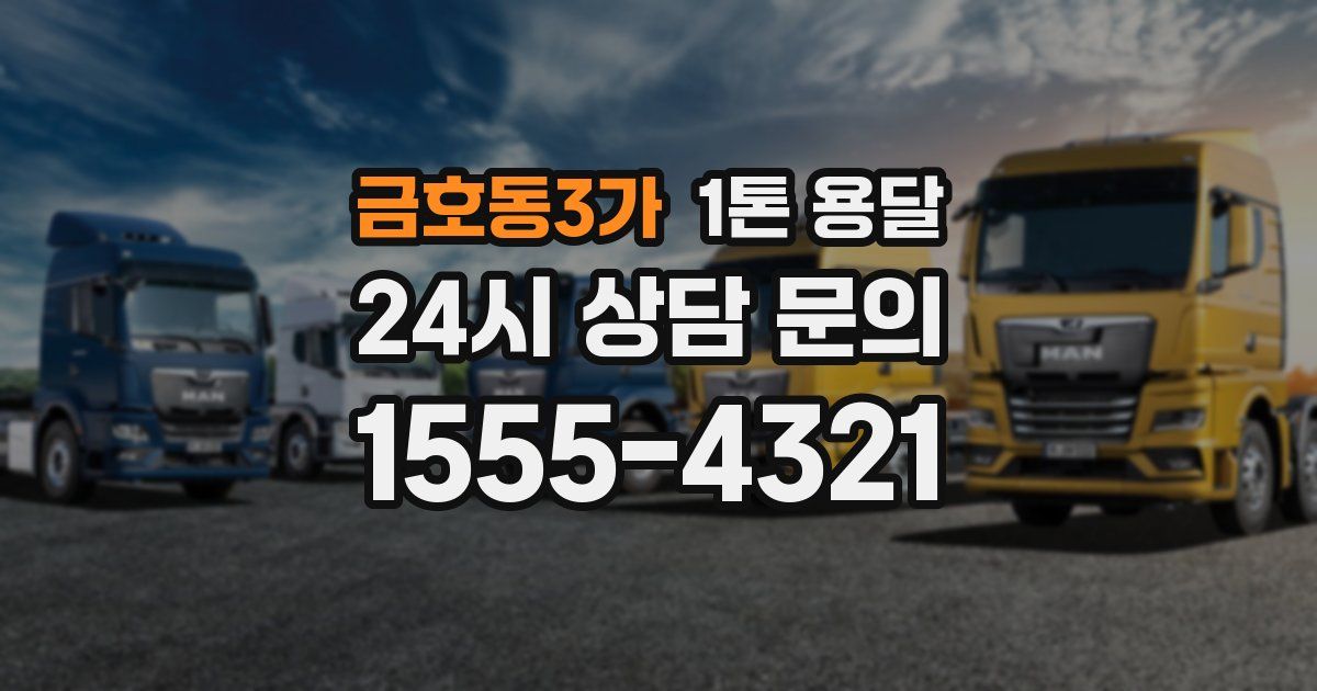 금호동3가 1톤 용달