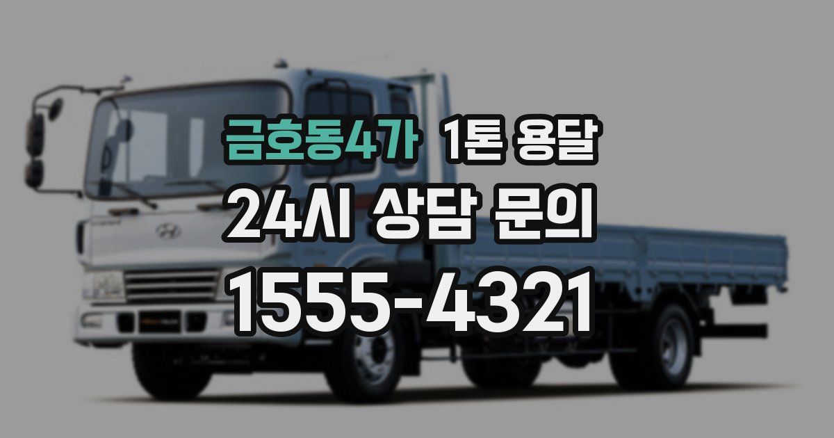 금호동4가 1톤 용달