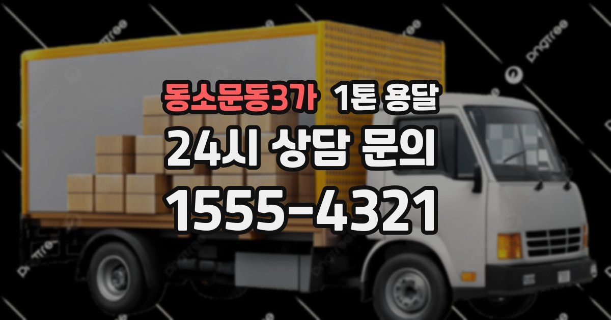 동소문동3가 1톤 용달