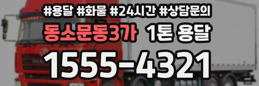 동소문동3가 1톤 용달