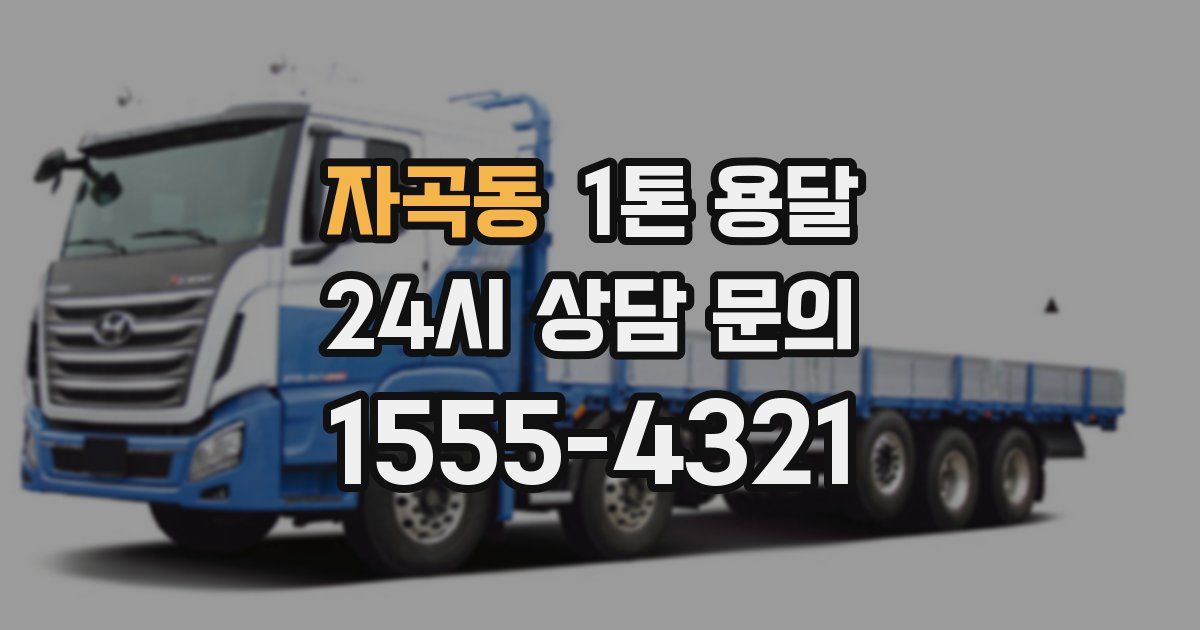 자곡동 1톤 용달