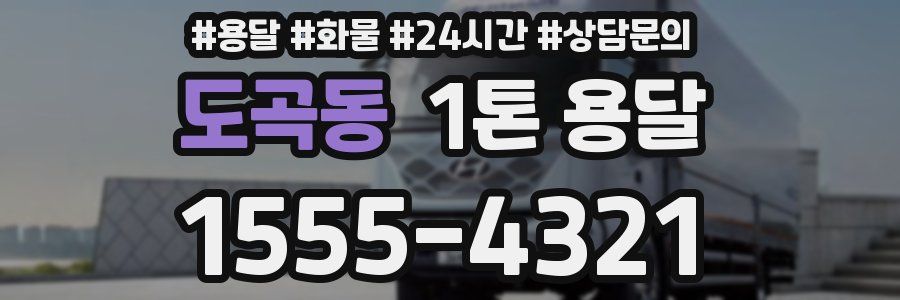 도곡동 1톤 용달