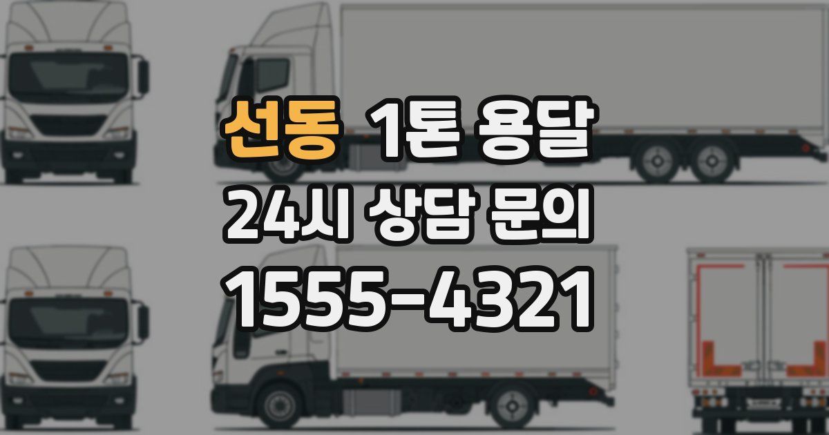 선동 1톤 용달