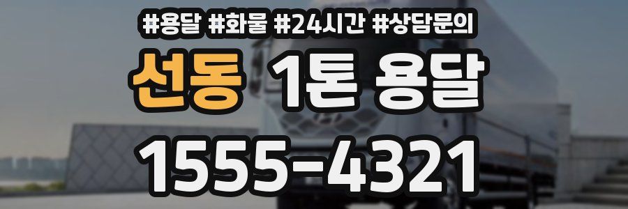 선동 1톤 용달