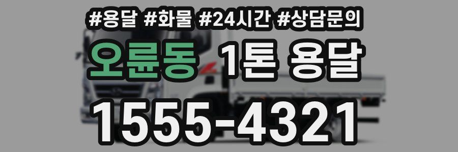 오륜동 1톤 용달