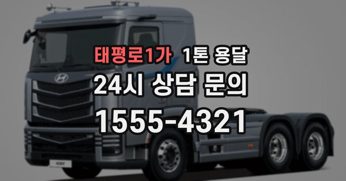 태평로1가 1톤 용달