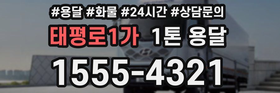 태평로1가 1톤 용달