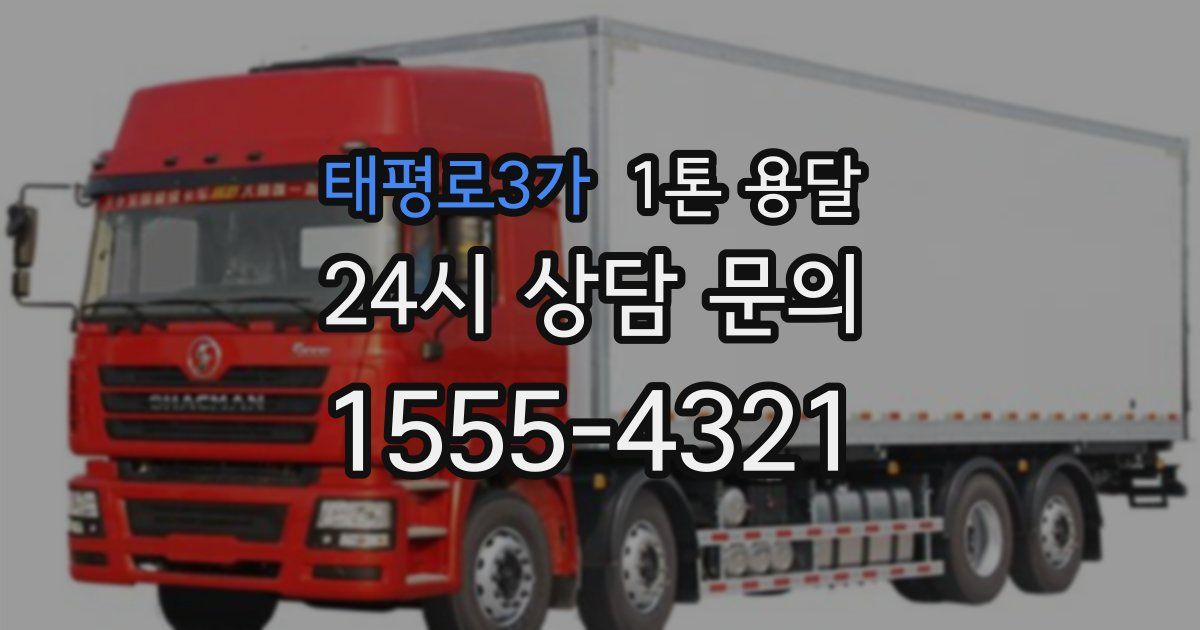 태평로3가 1톤 용달