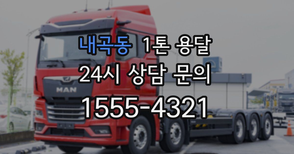 내곡동 1톤 용달