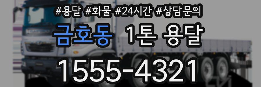 금호동 1톤 용달