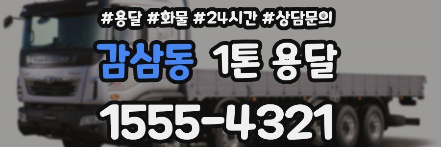 감삼동 1톤 용달