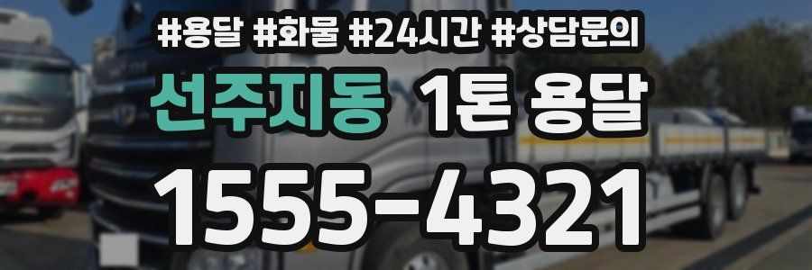 선주지동 1톤 용달