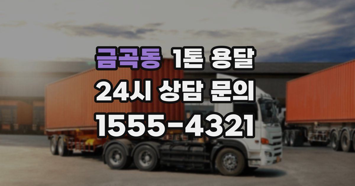 금곡동 1톤 용달