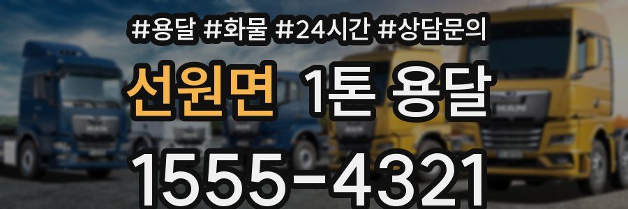 선원면 1톤 용달