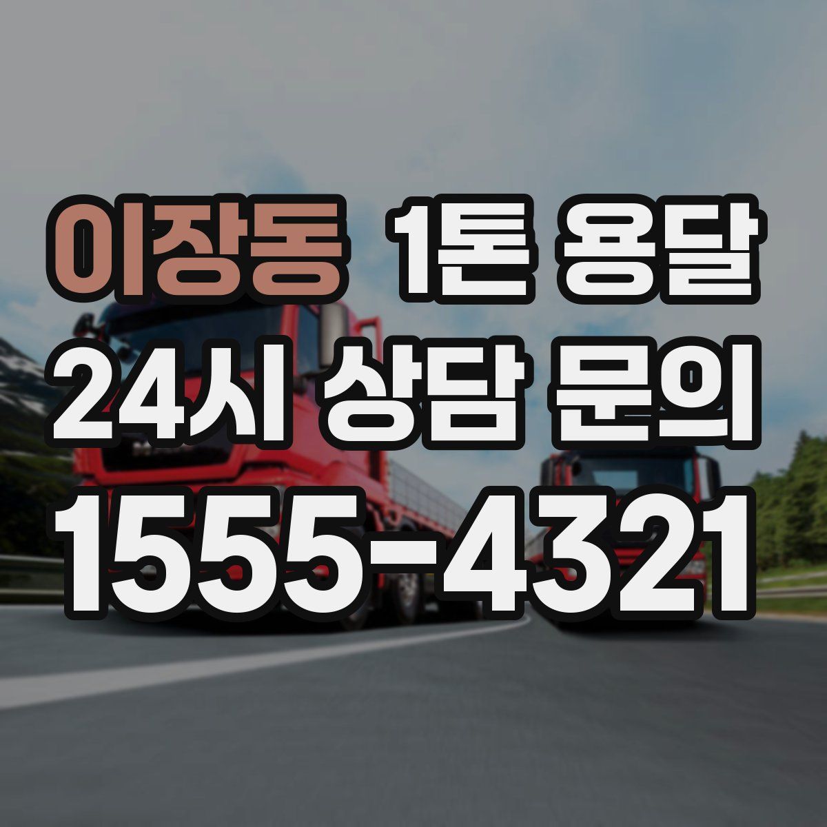 이장동 1톤 용달