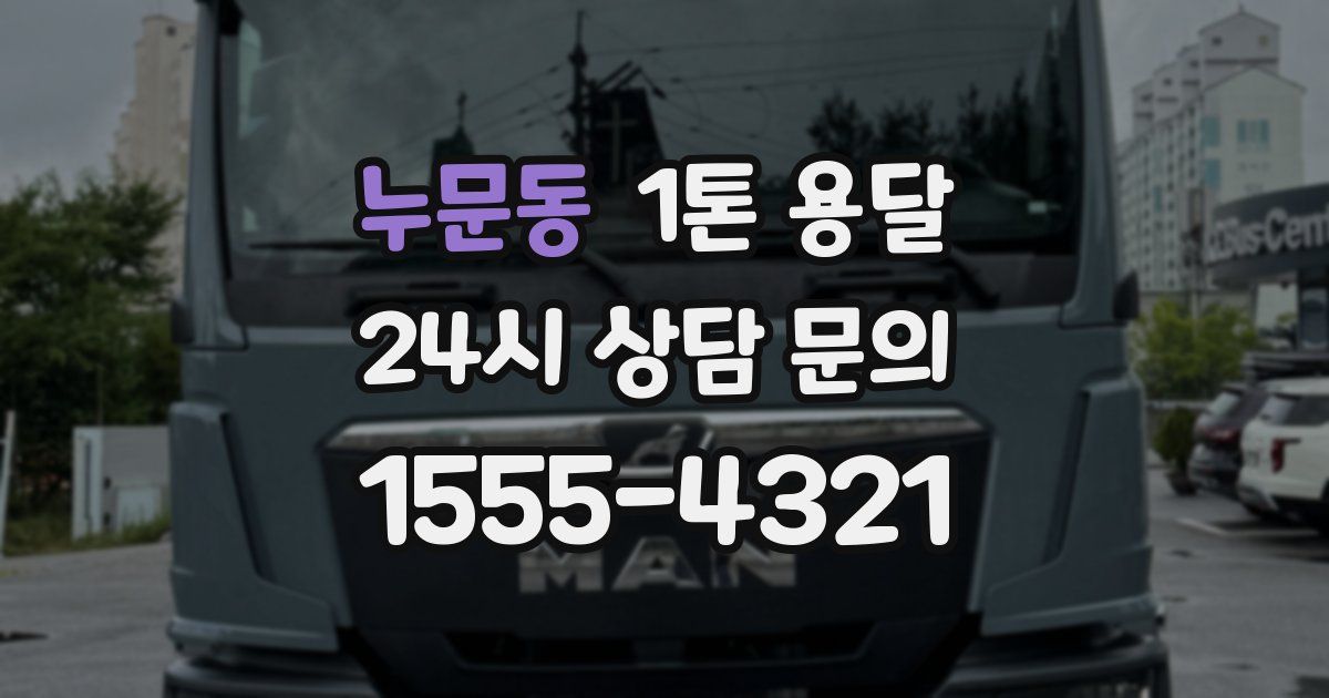 누문동 1톤 용달