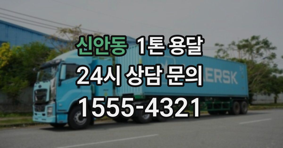 신안동 1톤 용달