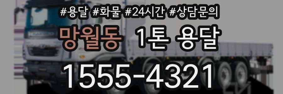 망월동 1톤 용달