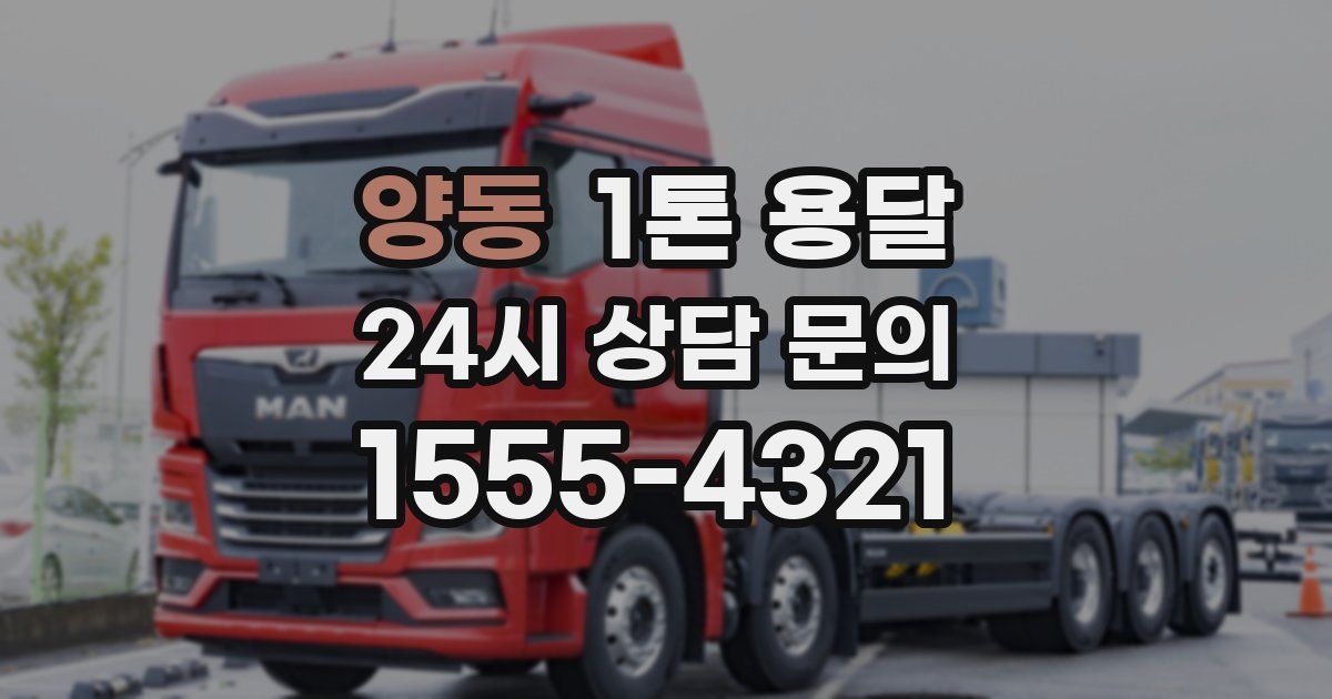 양동 1톤 용달