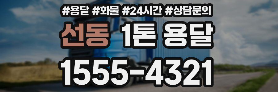 선동 1톤 용달