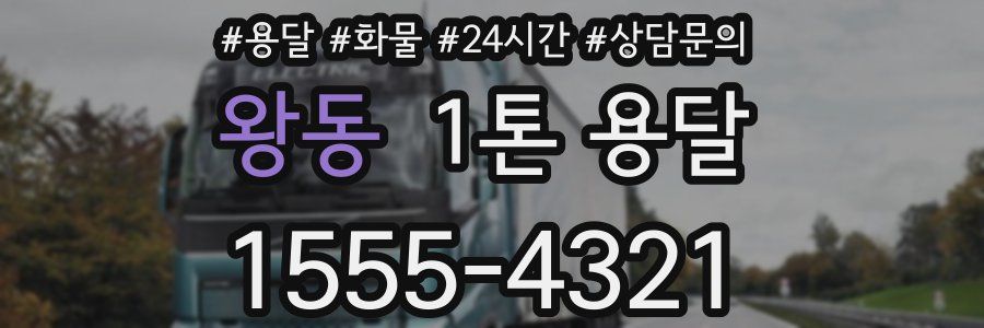 왕동 1톤 용달