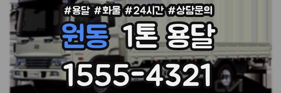 원동 1톤 용달