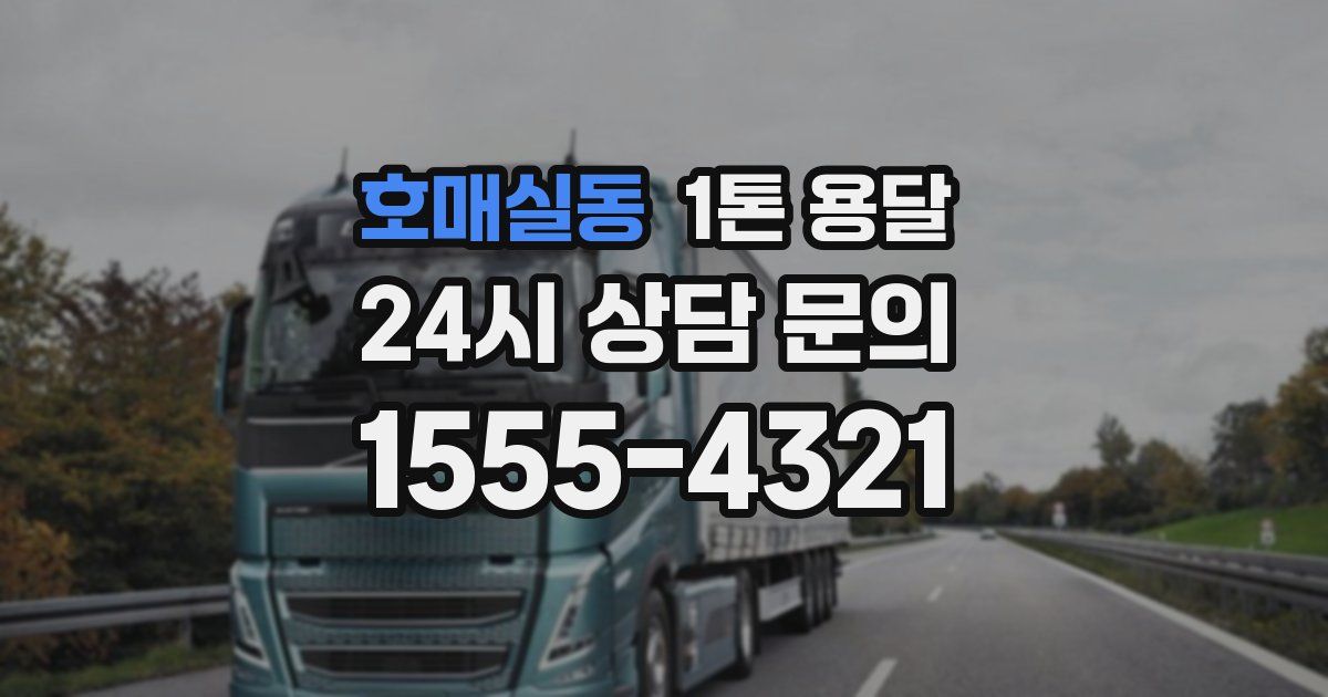 호매실동 1톤 용달
