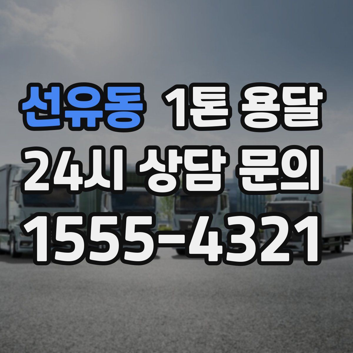 선유동 1톤 용달
