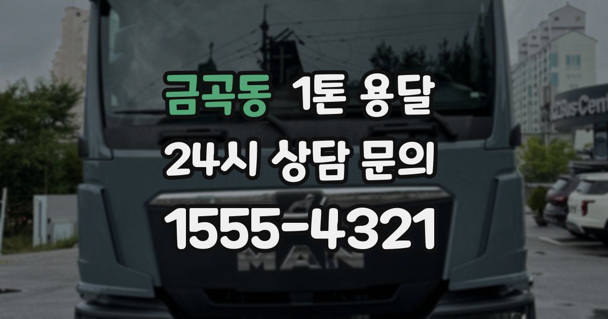 금곡동 1톤 용달