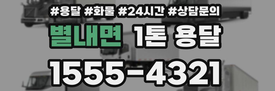 별내면 1톤 용달