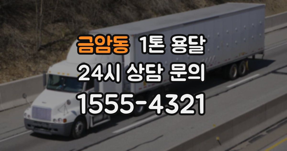 금암동 1톤 용달