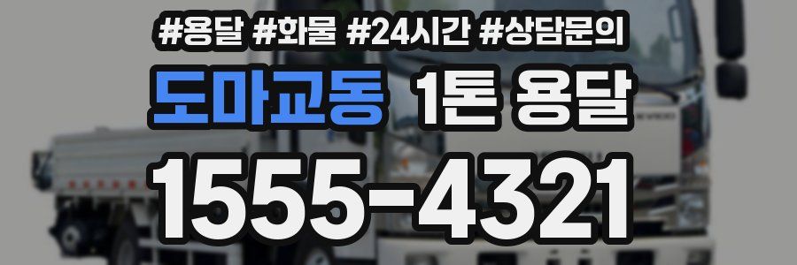 도마교동 1톤 용달