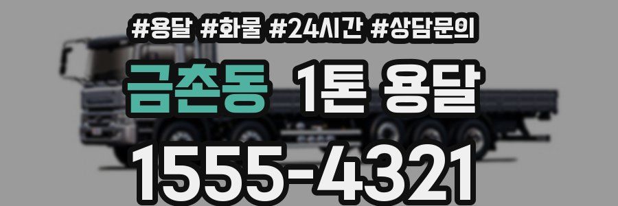 금촌동 1톤 용달
