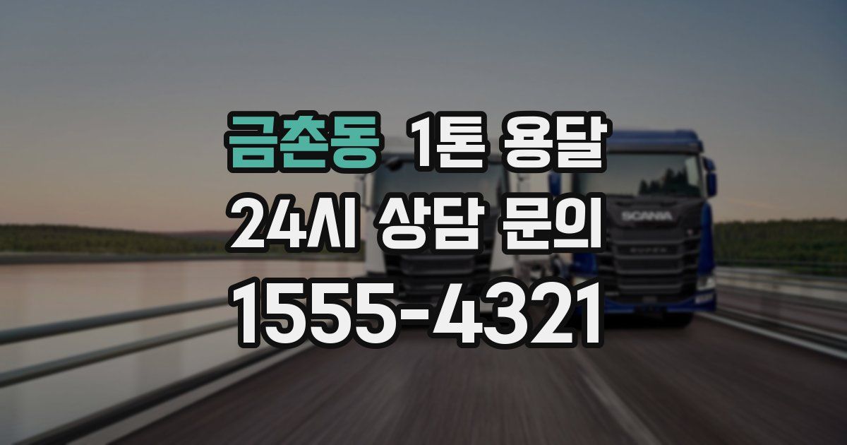금촌동 1톤 용달
