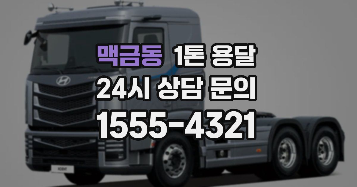 맥금동 1톤 용달